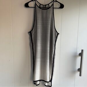 Print Dress Black & White Knee Length NWOT